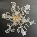 19th Century Cage Chandelier in Crystal and Gilded Bronze (Good Quality)