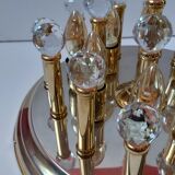 Brass plafond with Swarovski crystals, 1970s