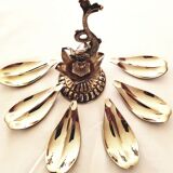 Old silver table ashtray