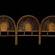 Rattan headboard, France, 1960s