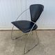 4 Linda armchairs by Arrben in black leather and chrome steel, 1980