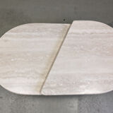 Pair of vintage travertine coffee tables or side tables, 1970s