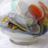 Multicoloured glass vase