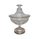 Vintage Glass Bonbonniere With Lid, 1950s.