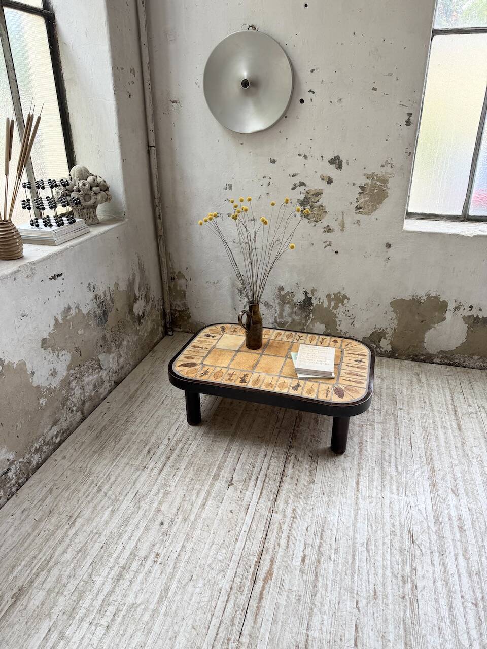 Capron “herbarium” oval coffee table