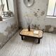 Table basse Capron « herbier » ovale