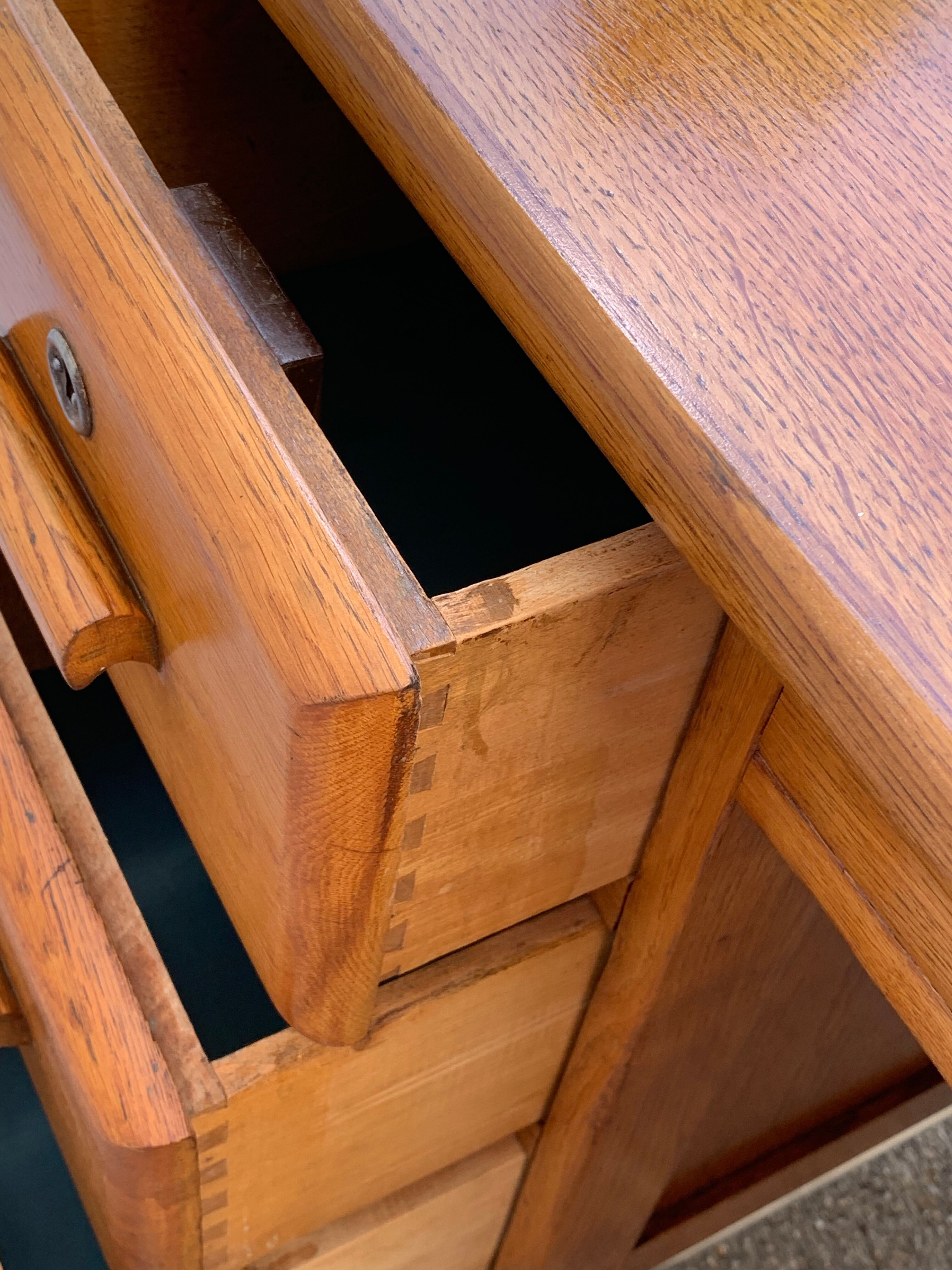 Office schoolmaster 1950 solid oak