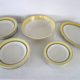 6 assiettes à dessert vintage faïence de Badonviller