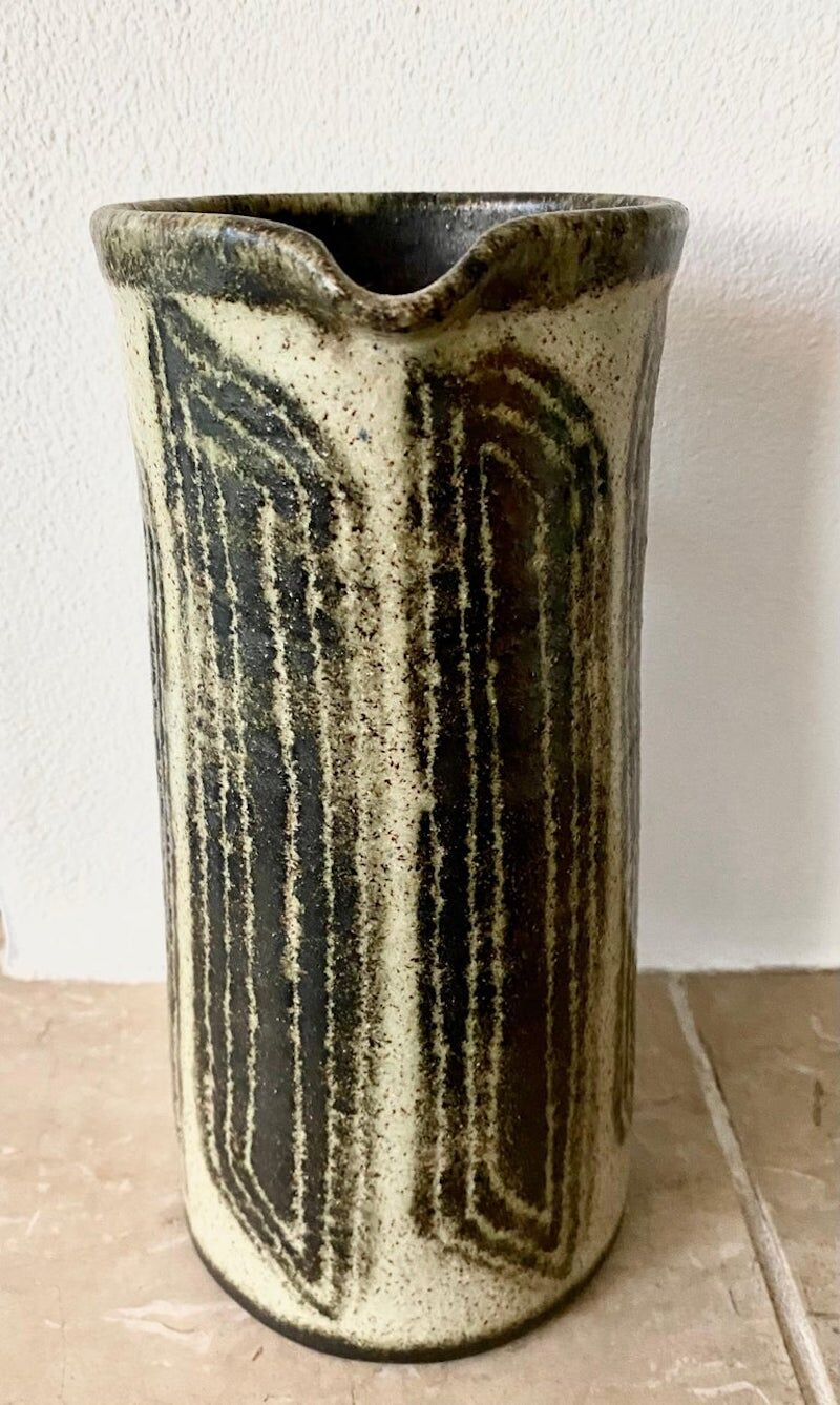 Mid Century Modern Ceramic Pitcher, Vase By Han Cornelissen