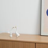 Porcelain goose figurine, Hungarian design, 1960s,manufactured by Holloháza