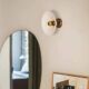 Lisette - terre cuite blanche - applique murale