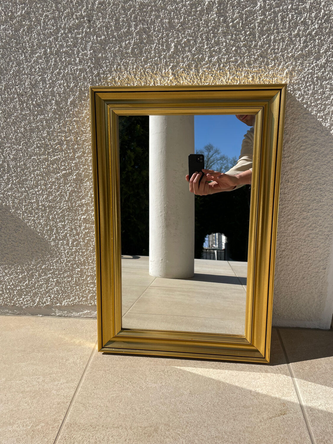 Antique gilded mirror