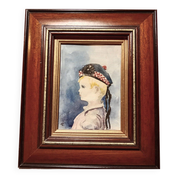 Portrait of a Scottish Child 1932 Frame