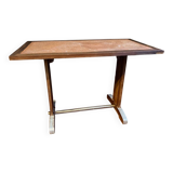 Vintage bistro table in wood and metal – Authentic & sturdy