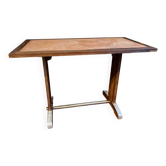 Table de bistrot vintage en bois et métal – Authentique & robuste