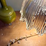 Vintage holophane glass lampshade pendant light