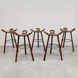 Midcentury brutalist Spanish barstool