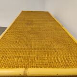 Wicker and bamboo cabinet by Dal Vera, 1960s