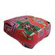 Handmade Berber pouf in wool 60 X 60 X 20 CM