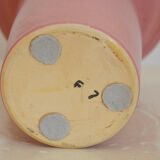 Pink vintage vase with rounded edges