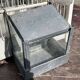 1950s wooden and metal birdcage with period accessories