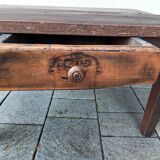 Old solid oak coffee table