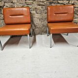 Pair of vintage low chairs 1970"
