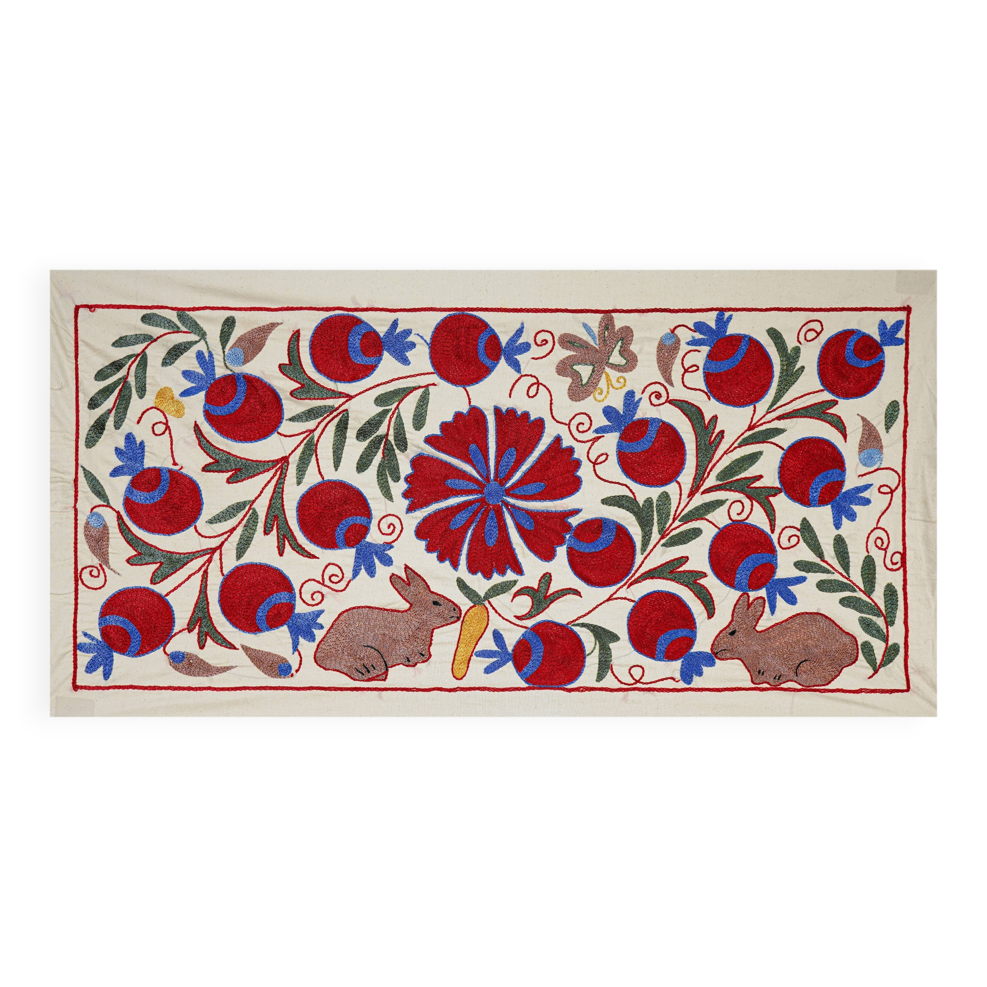Vintage Turkish hand-knotted rug 49x92cm