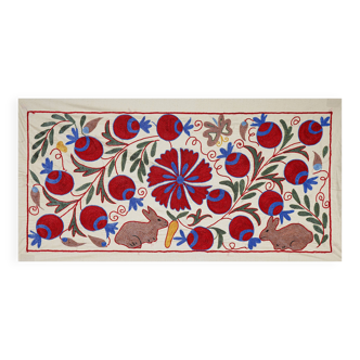 Vintage Turkish hand-knotted rug 49x92cm