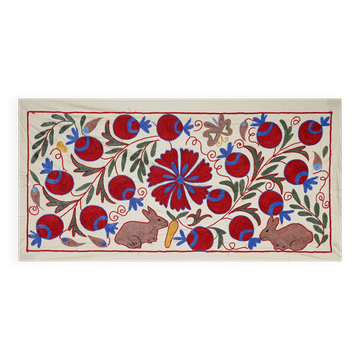 Vintage Turkish hand-knotted rug 49x92cm