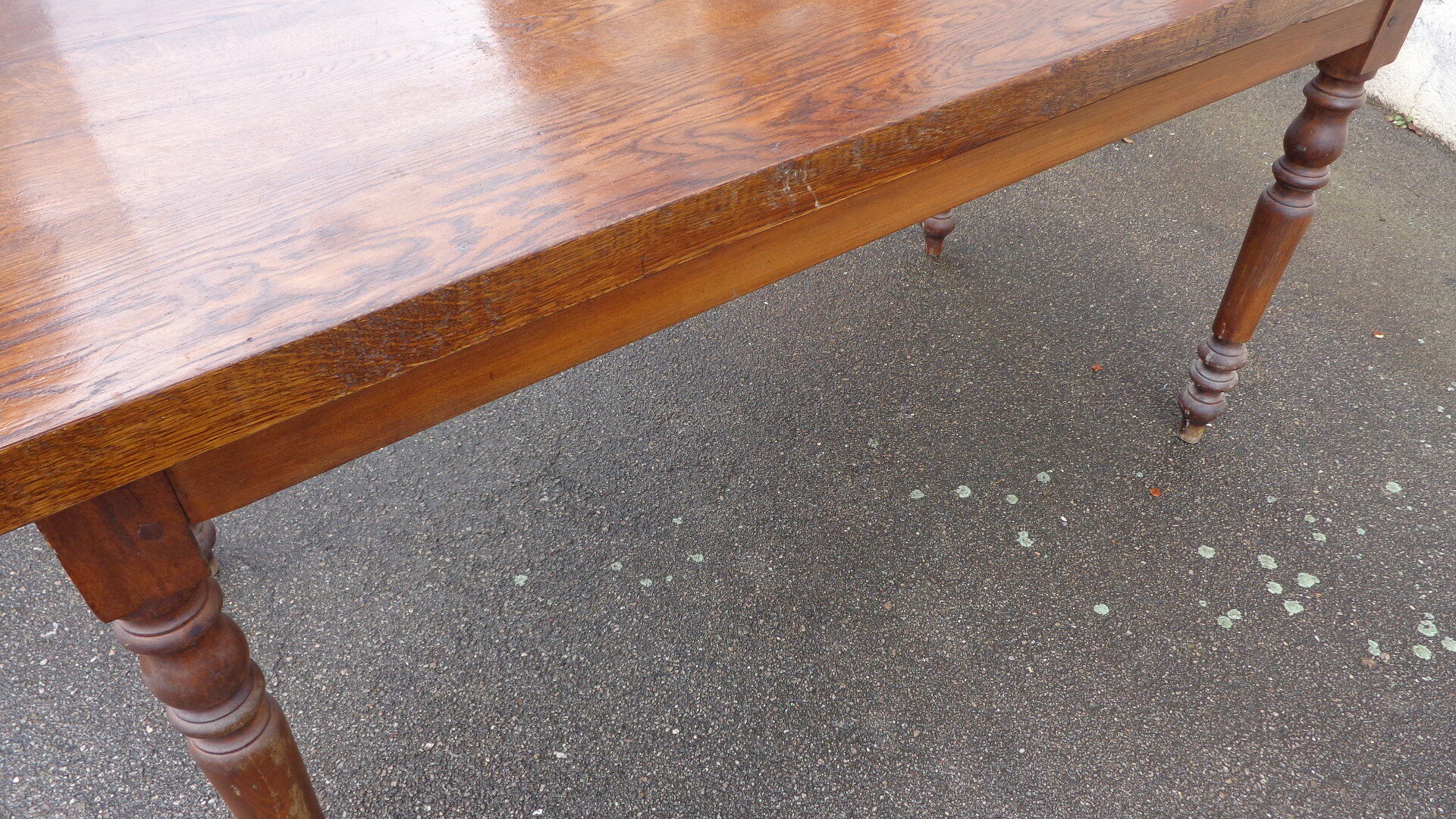 Wooden bistro table