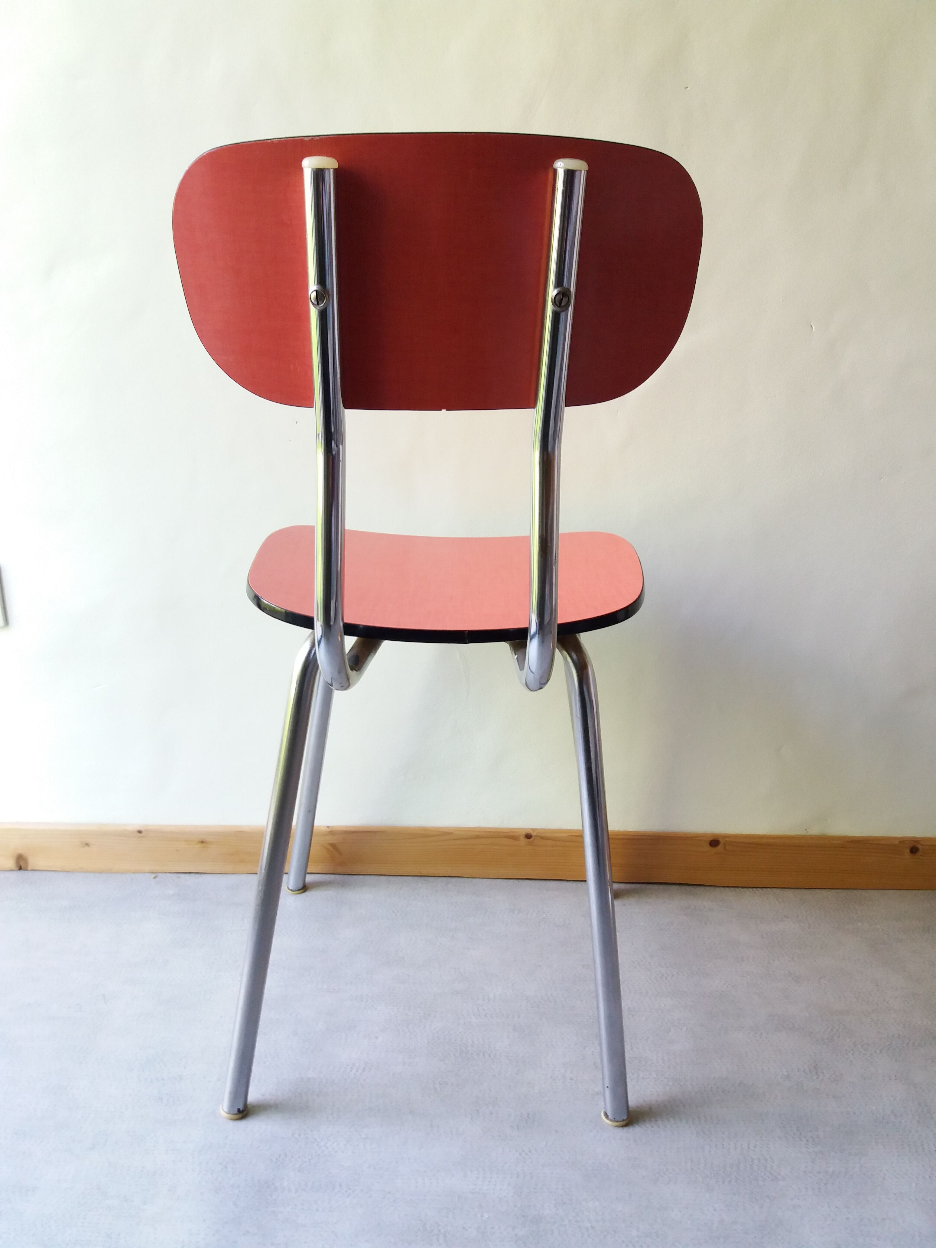 Red formica chair