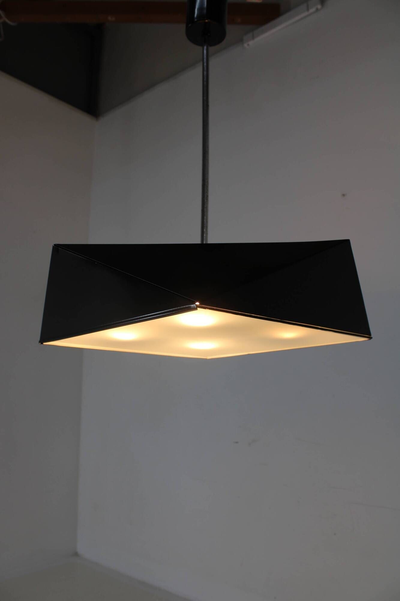 1970s Josef Hurka Rare Geometric Pendant Lamp for Napako, 6 items available