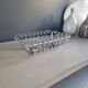 Vintage bread basket in forged chrome-plated metal