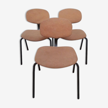 Set of 3 Steelcase Strafor chairs