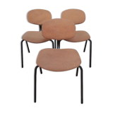 Set of 3 Steelcase Strafor chairs