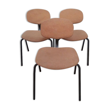 Set of 3 Steelcase Strafor chairs