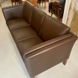 Danish leather sofa 3 places