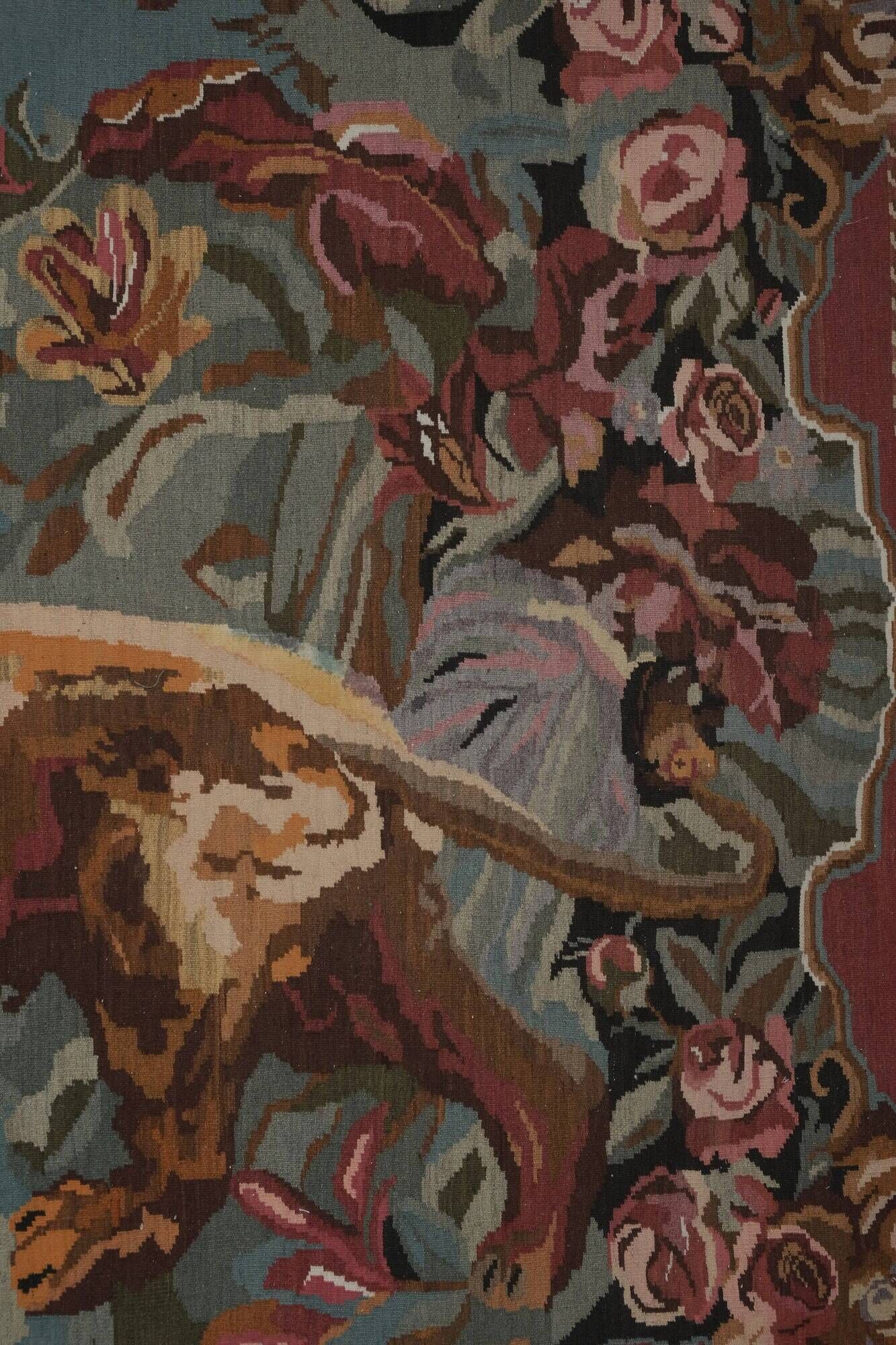 Tapis Kilim turc vintage tissé main