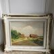 Tableau  - paysage de campagne - milieu XX ème siècle