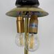 Blown Murano Glass and Brass Pendant Lamp