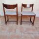 Lot de 6 chaises en teck Danemark 1960