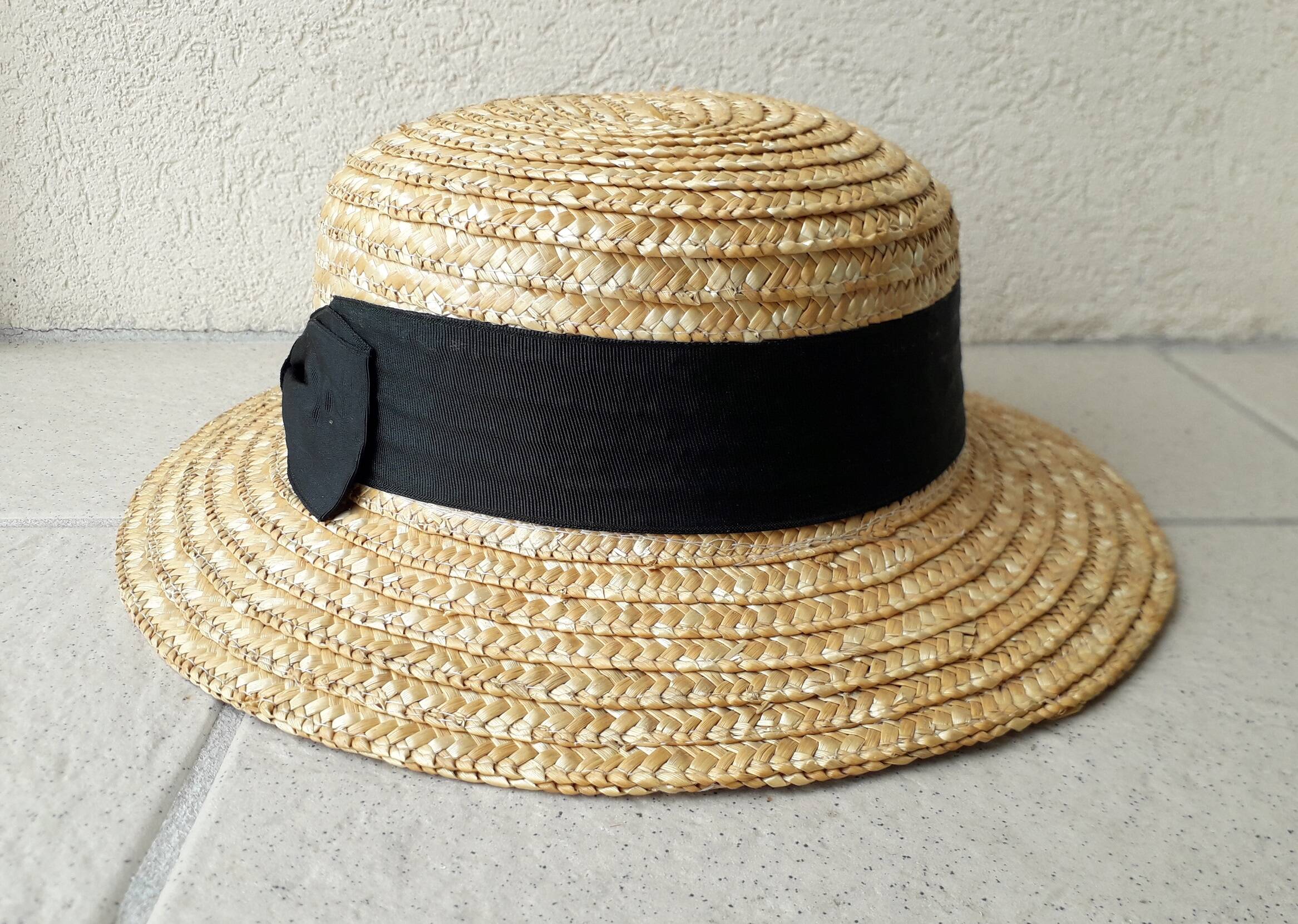 Boater style hat