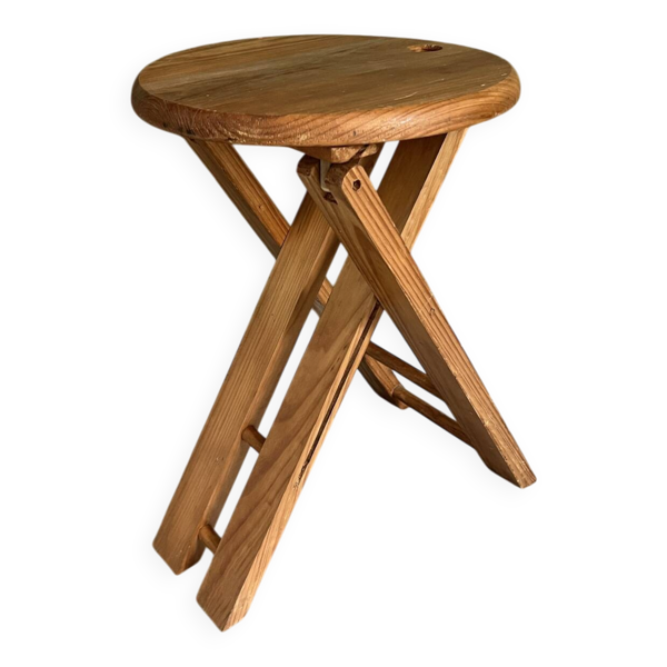 Tabouret bois Roger Tallon
