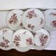 Lot de 6 assiettes plates vintage de Sarreguemines modèle Danois 210412