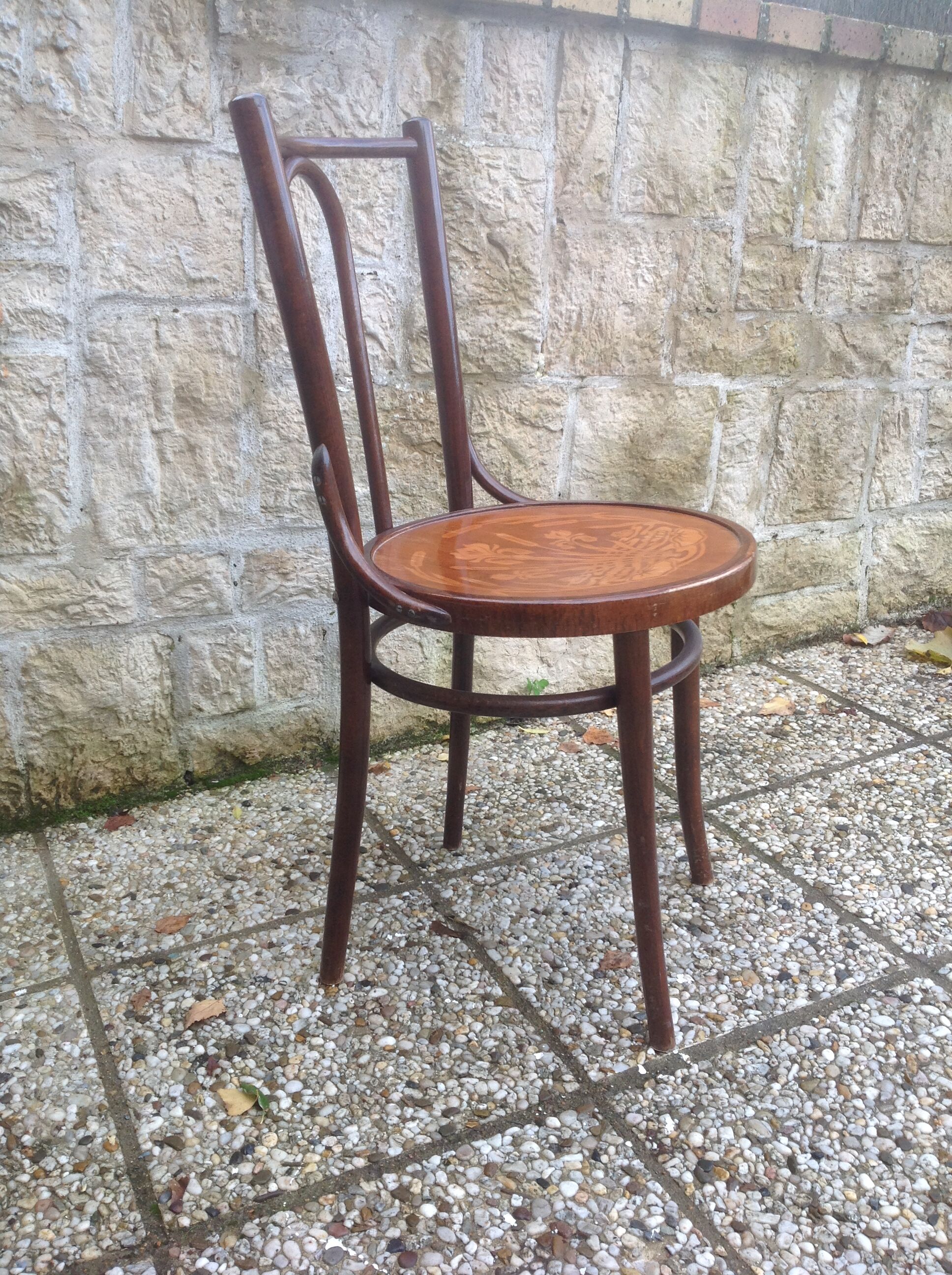 4 vintage bistro chairs