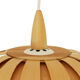 Pine veneer pendant light, Sweden 1970