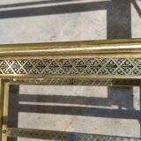 Old rolling coffee table serving vintage brass bar 50s mid-century design