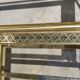 Old rolling coffee table serving vintage brass bar 50s mid-century design
