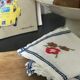 Lot de 6 serviettes brodées